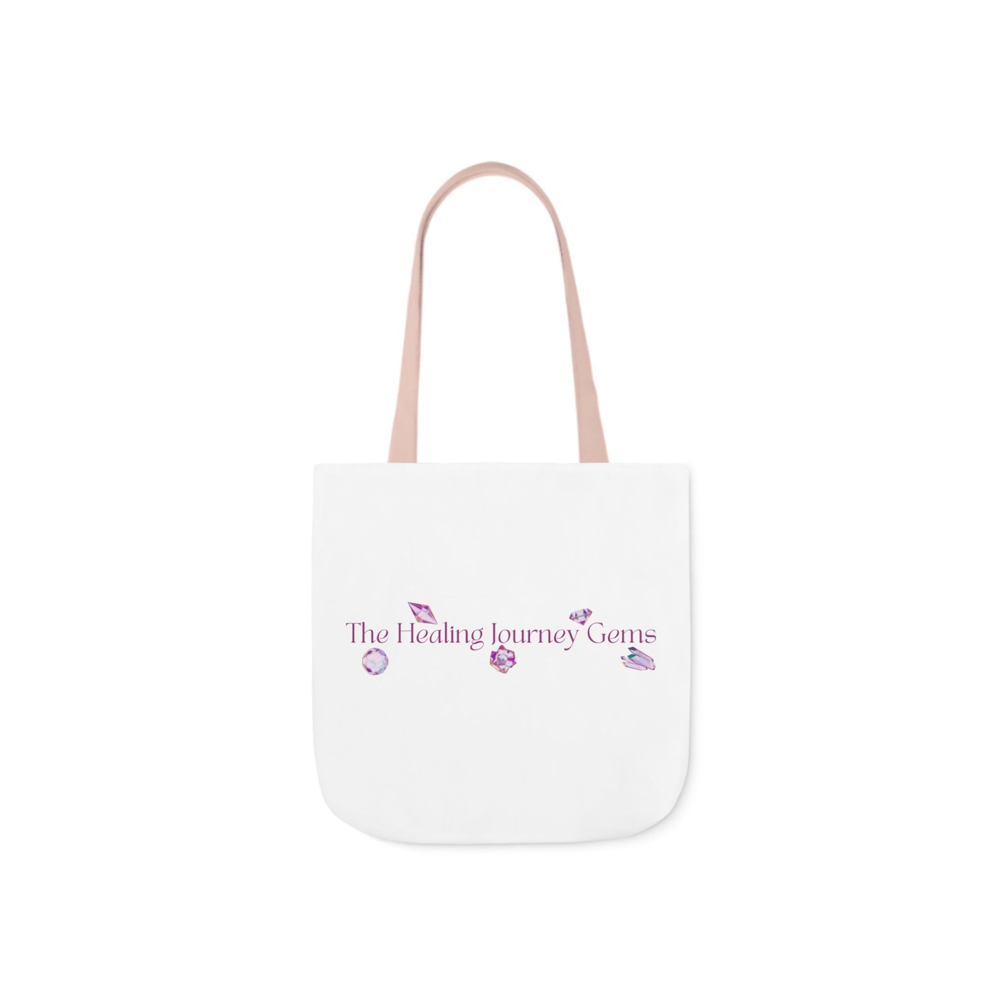 The Healing Journey Gems Canvas Tote Bag with 5-Color Straps
