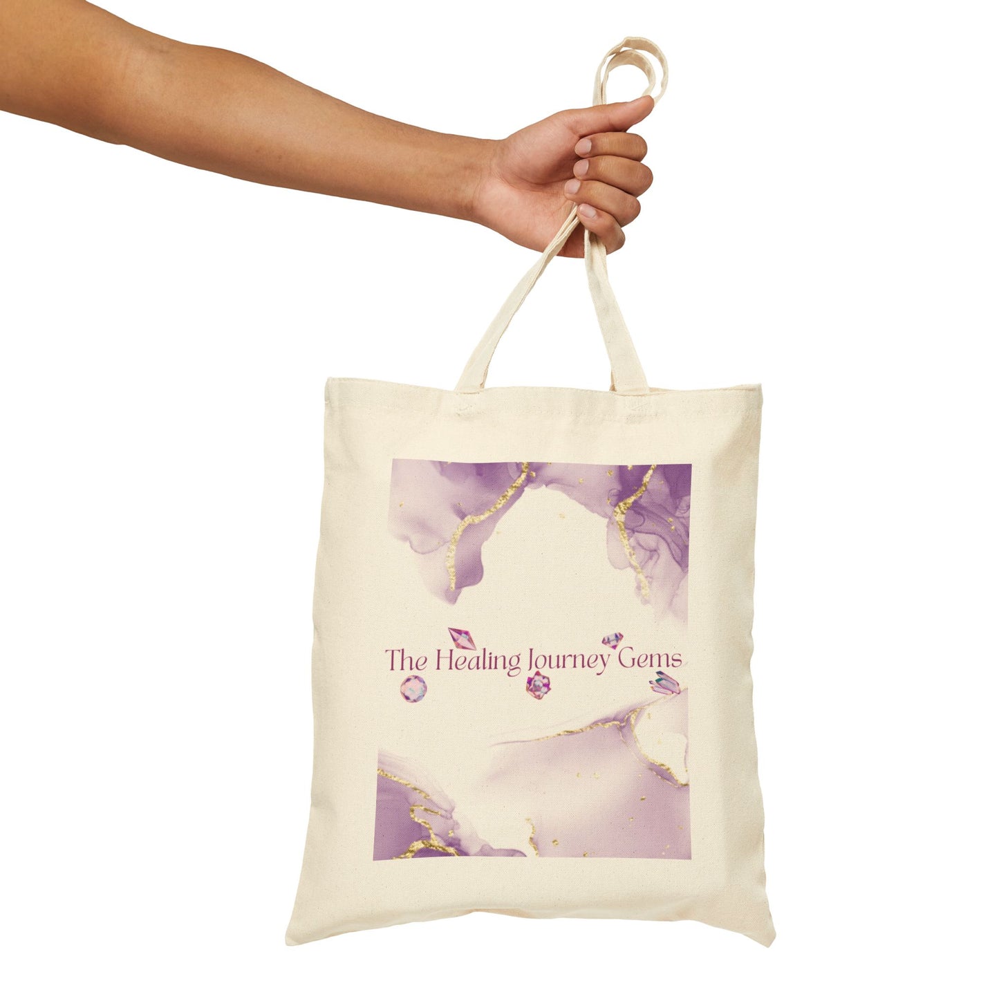 The Healing Journey Gems Cotton Tote Bag