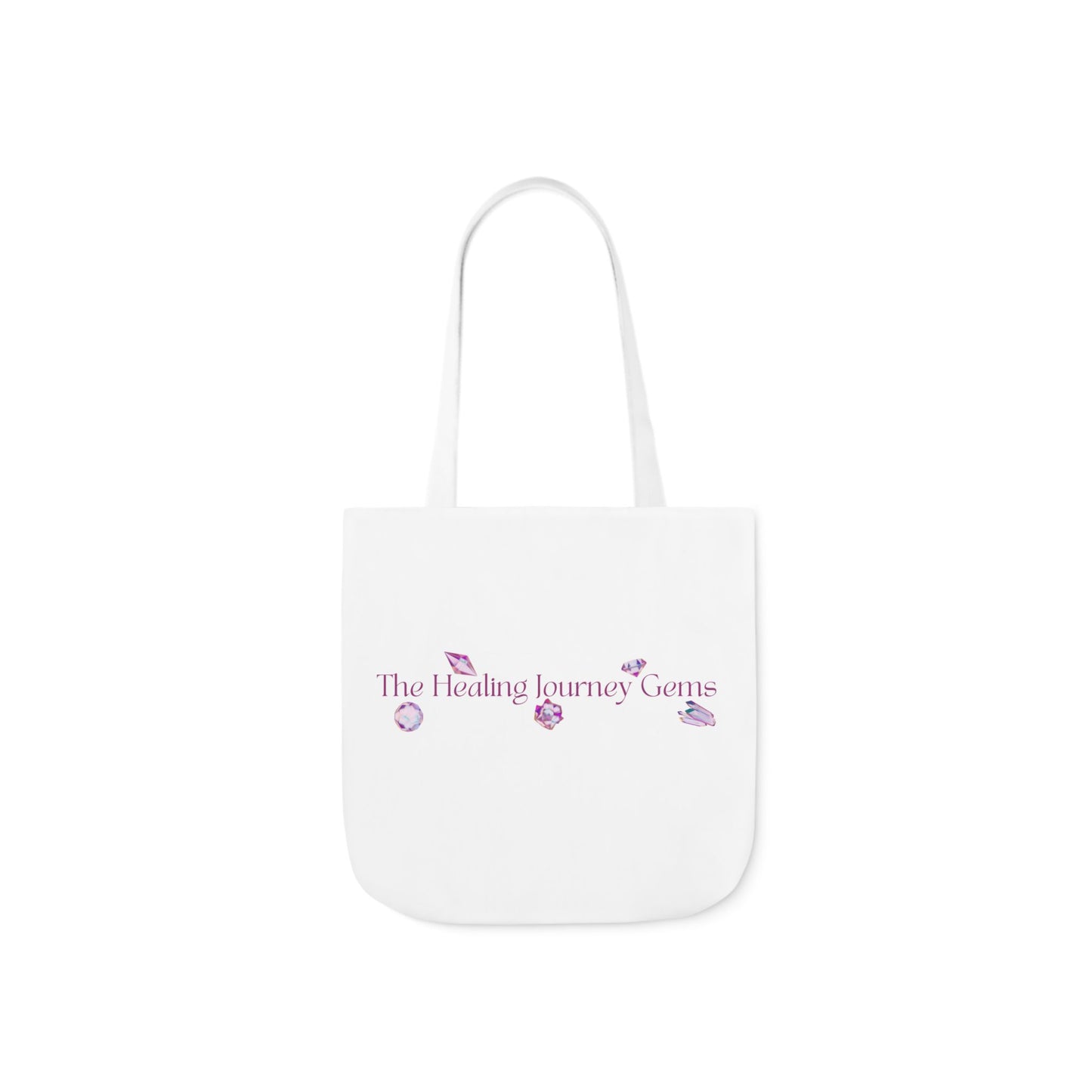 The Healing Journey Gems Canvas Tote Bag with 5-Color Straps