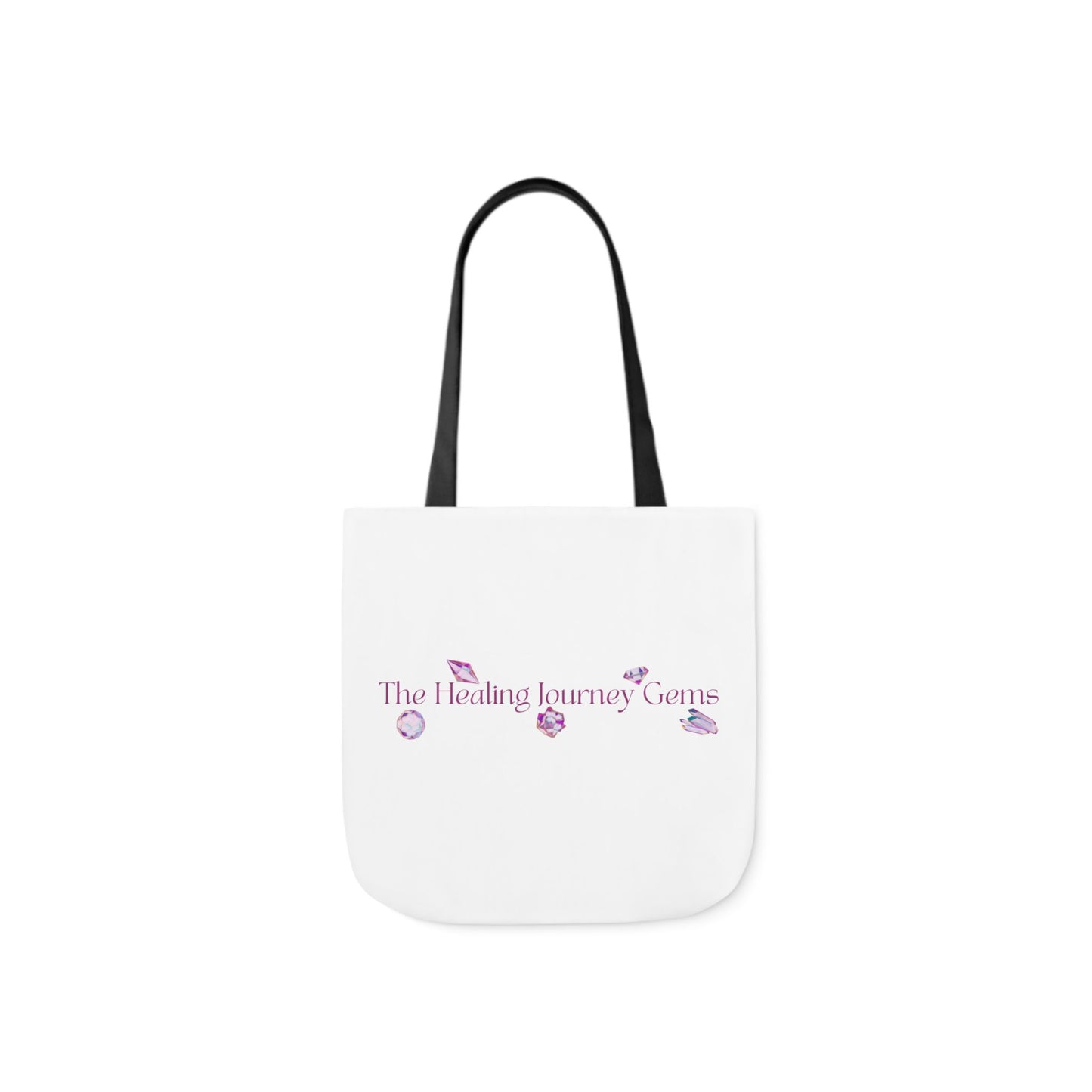 The Healing Journey Gems Canvas Tote Bag with 5-Color Straps