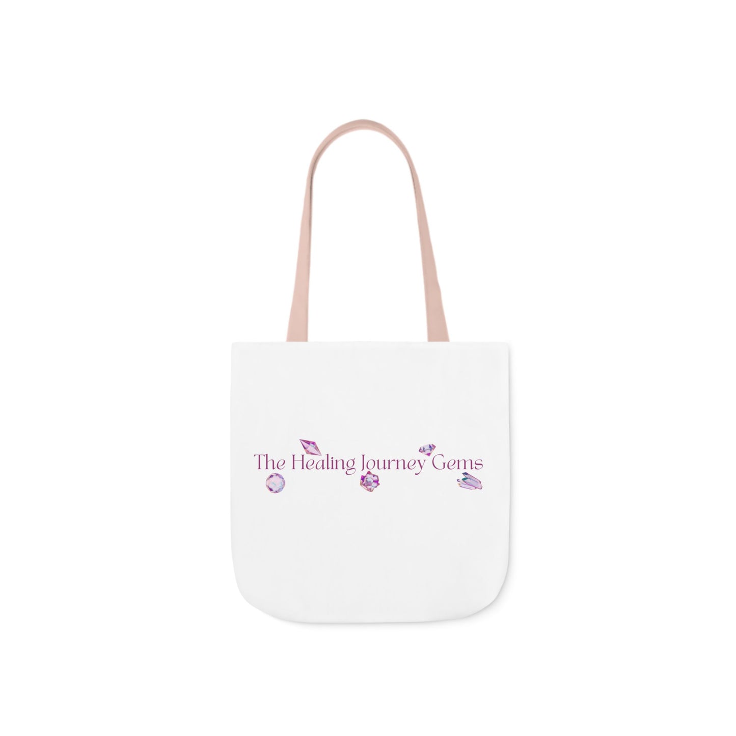 The Healing Journey Gems Canvas Tote Bag with 5-Color Straps