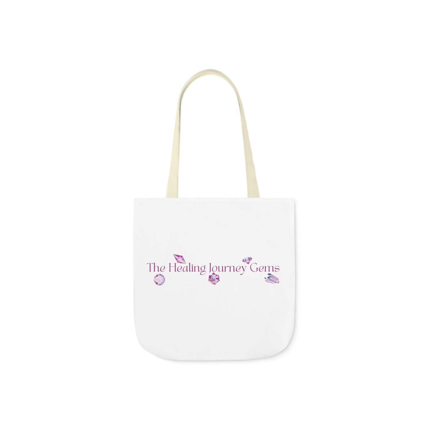 The Healing Journey Gems Canvas Tote Bag with 5-Color Straps