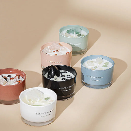 Gem Stone Aroma Candles