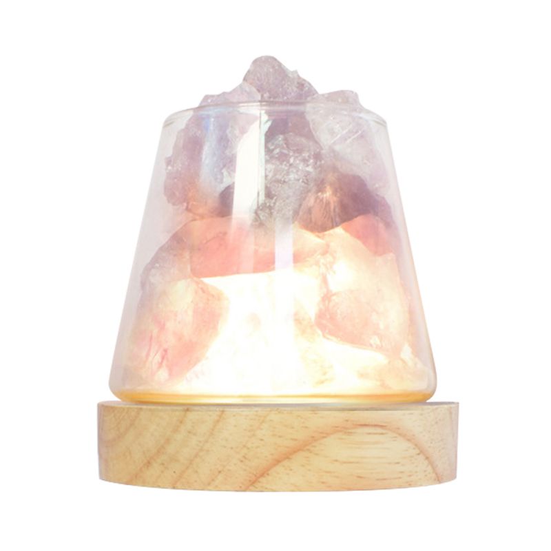 Crystal Salt Rock Lamp with Essential Oil Diffuser Light