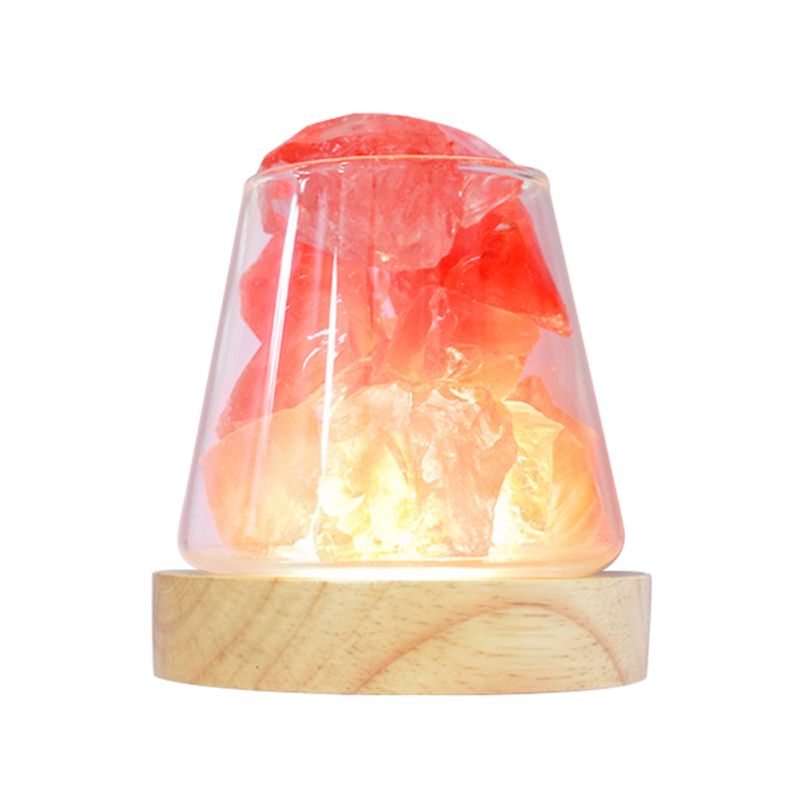 Crystal Salt Rock Lamp with Essential Oil Diffuser Light