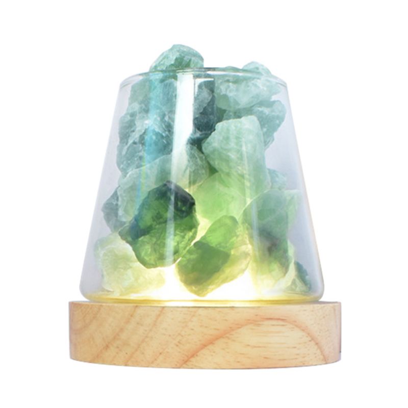 Crystal Salt Rock Lamp with Essential Oil Diffuser Light