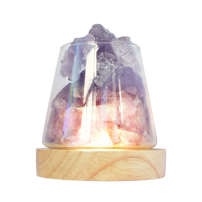Crystal Salt Rock Lamp with Essential Oil Diffuser Light