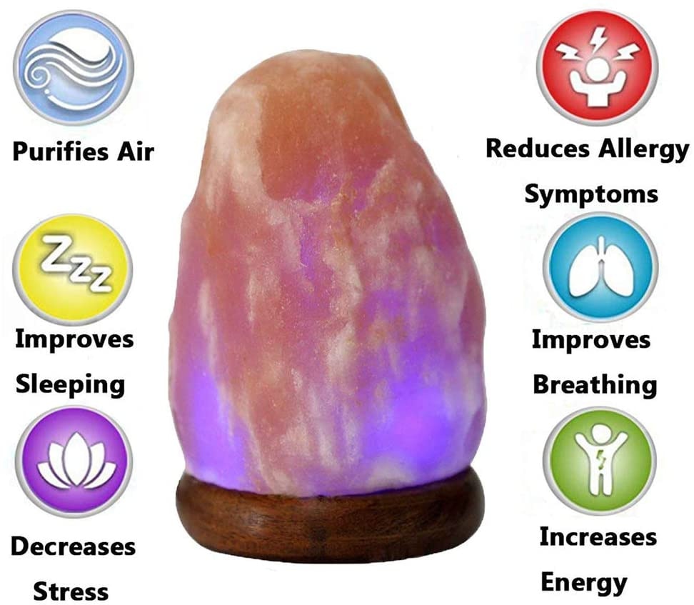 Purple salt lamp cheap